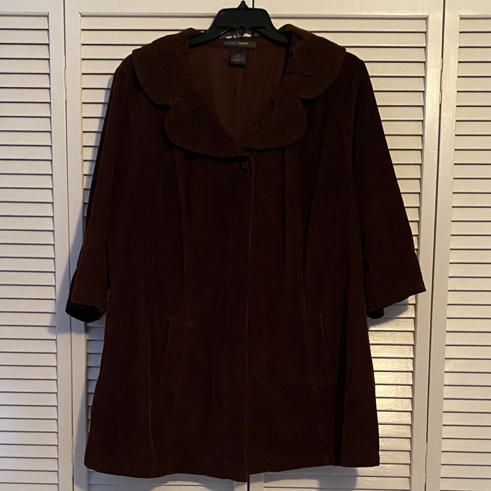 French Cuff Chocolate Corduroy Jacket